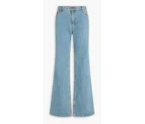 Faded high-rised flared jeans - Blue