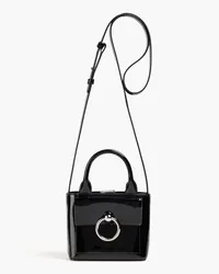 Claudie Pierlot Patent-leather tote - Black Black