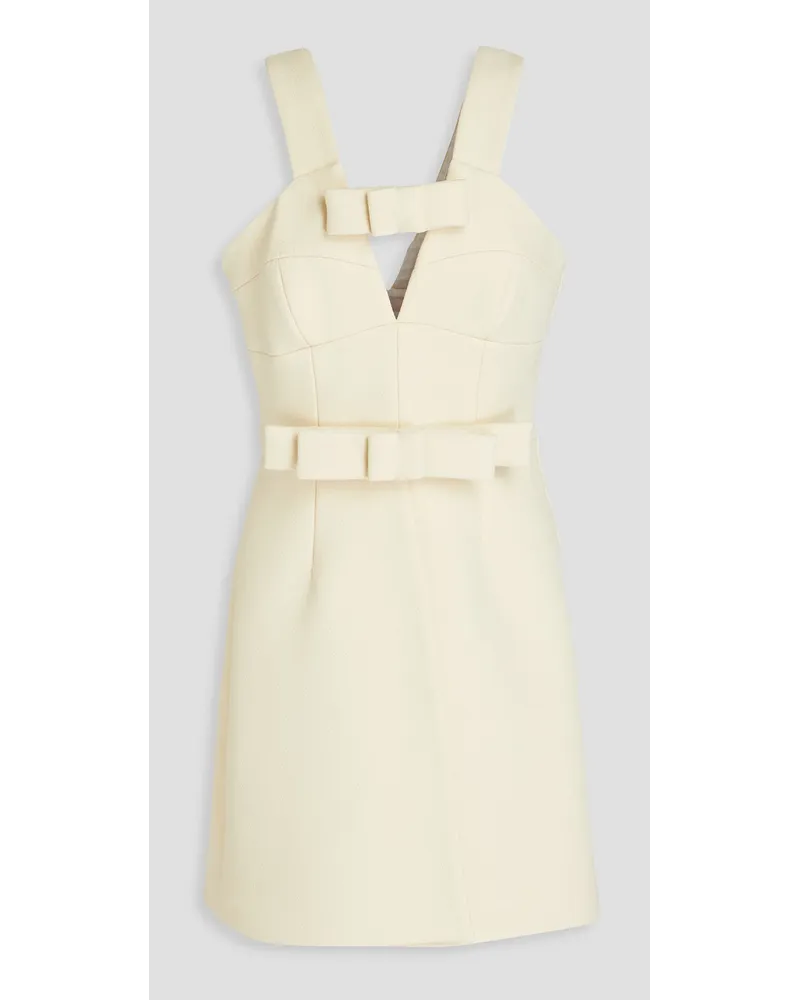 Jil Sander Wrap-effect crepe mini dress - White White