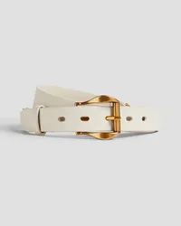 Zimmermann Leather belt - White White