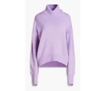 Simone oversized cashmere turtleneck sweater - Purple