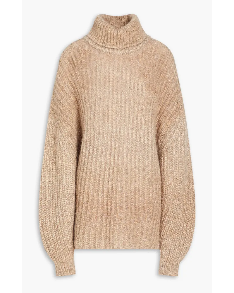 ba&sh Bear ribbed-knit turtleneck sweater - Neutral Neutral