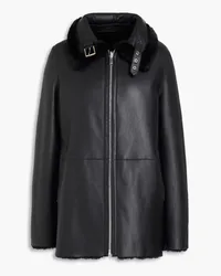 Claudie Pierlot Shearling coat - Black Black