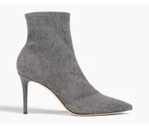 Elite denim ankle boots - Gray