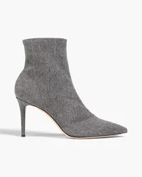 Gianvito Rossi Elite denim ankle boots - Gray Gray