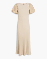 Mother of Pearl Ribbed cotton-blend jersey midi dress - Neutral Neutral