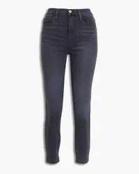 Frame Denim Ali cropped high-rise skinny jeans - Blue Blue