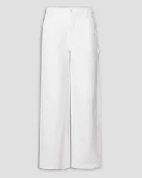 Mother SNACKS! high-rise straight-leg jeans - White White