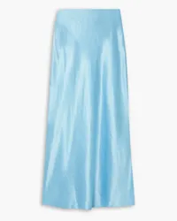 Vince Satin-twill midi skirt - Blue Blue