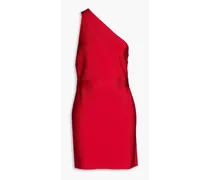 One-shoulder bandage mini dress - Red