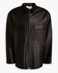 Frame Denim Bonded leather shirt - Black Black