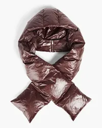 Jil Sander Quilted shell hooded scarf - Brown Brown