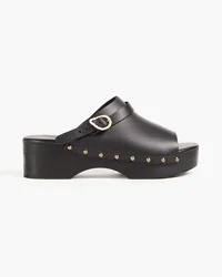 Ancient Greek Sandals Studded leather clogs - Black Black