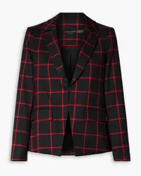 Alice + Olivia Alice Olivia - Mya checked twill blazer - Black Black