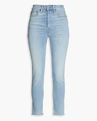 RE/DONE 90s cropped high-rise slim-leg jeans - Blue Blue