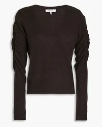 Frame Denim Ruched cashmere sweater - Brown Brown