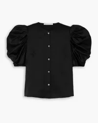 Alessandra Rich Satin blouse - Black Black