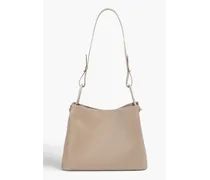 Vosges leather shoulder bag - Neutral