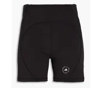 Logo-print stretch-jersey shorts - Black