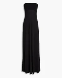 Frame Denim Strapless knitted maxi dress - Black Black