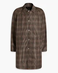 Dunhill Checked shell coat - Brown Brown