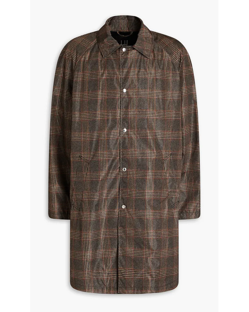 Dunhill Checked shell coat - Brown Brown