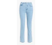 Le Sylvie Slender high-rise straight-leg jeans - Blue