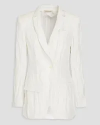 Gentryportofino Crinkled twill blazer - White White