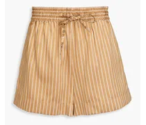 Leopaul striped satin shorts - Neutral