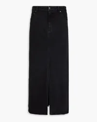 tibi Denim midi skirt - Black Black