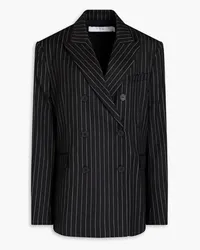 IRO Pinstriped wool-blend twill blazer - Black Black