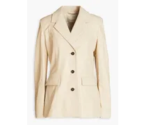 Stovset leather blazer - White