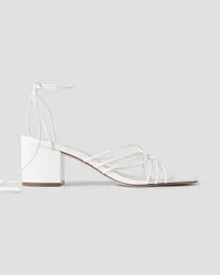 Porte & Paire Leather sandals - White White