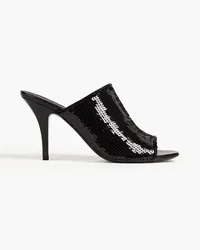 Ferragamo Janine embellished suede mules - Black Black