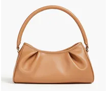 Dimple leather shoulder bag - Brown