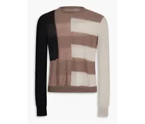 Jacquard-knit sweater - Neutral