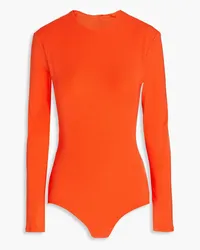 Paris Georgia Open-back stretch-TENCEL™ jersey bodysuit - Orange Orange