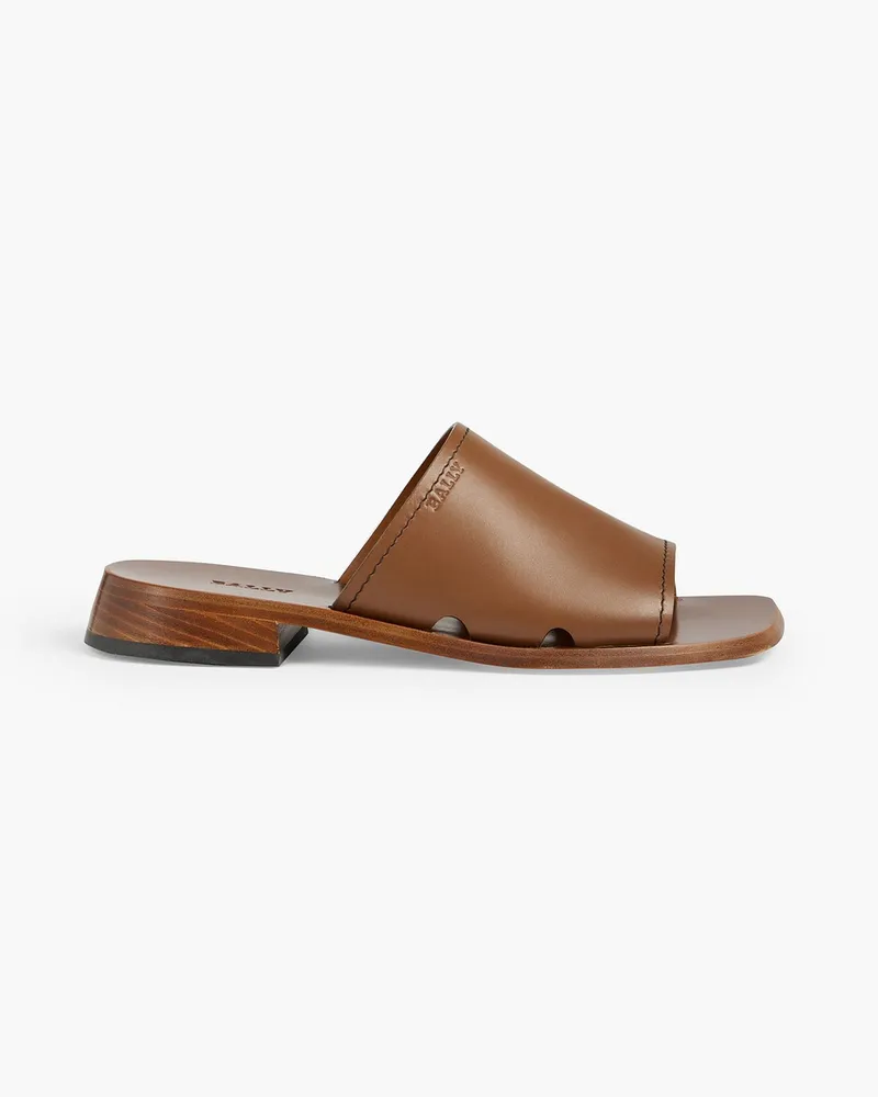 Bally Ofera leather slides - Brown Brown