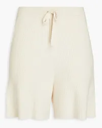 LAPOINTE Ribbed cashmere shorts - Neutral Neutral