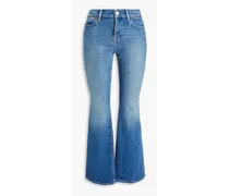Le Pixie high-rise flared jeans - Blue