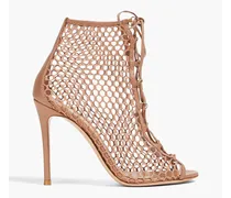 Fishnet ankle boots - Neutral