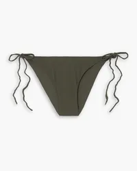 Totême Braided low-rise bikini briefs - Green Green