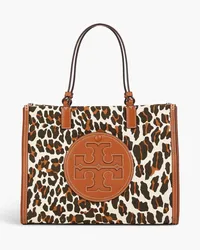 Tory Burch Ella small leopard-print cotton-canvas tote - Animal print Animal