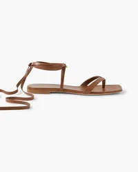 Gianvito Rossi Lace-up leather sandals - Brown Brown