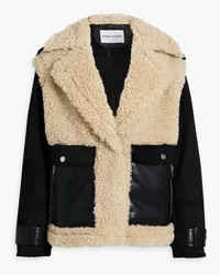 STAND Meara faux shearling jacket - Black Black