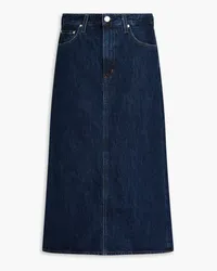 Goldsign  Low Slung denim midi skirt - Blue Blue