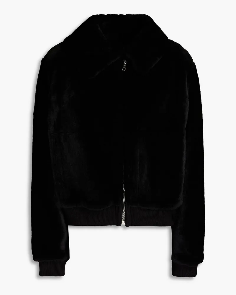 Yves Salomon Shearling jacket - Black Black