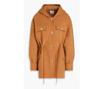 Loulli wool-felt hooded jacket - Brown