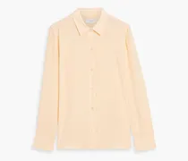 Leema washed-silk shirt - Orange