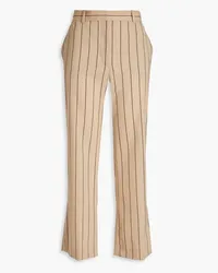 Joseph Talia striped wool-blend twill kick-flare pants - Neutral Neutral